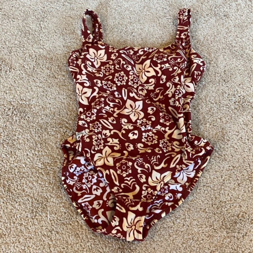 Speedo Women's Floral Texture One Piece Swimsuit